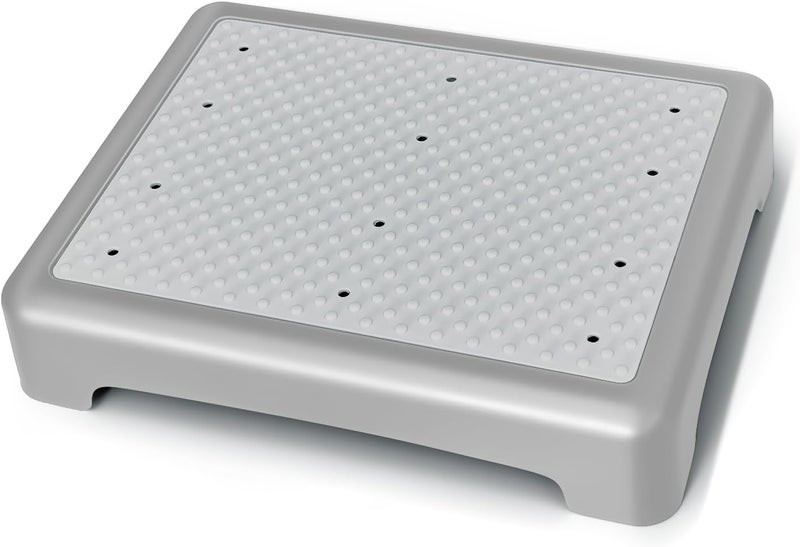 GWNF3.35'' Short Step Stool – 600lb Capacity Ultra-Sturdy Structure & Lightweight Step Stools for Seniors, Kids & Adults | Non-Slip Wide Platform | Mobility Step Stool for Indoor & Outdoor（Grey-Grey） - Image 1